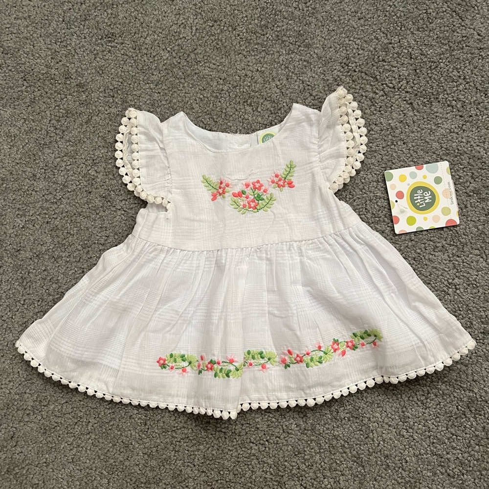 Adorable embroidered baby girl dress